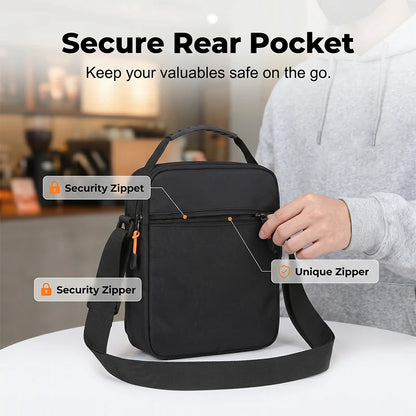 Men’s Water-Resistant Oxford Crossbody Bag