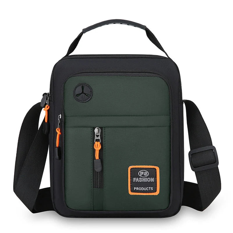 Men’s Water-Resistant Oxford Crossbody Bag