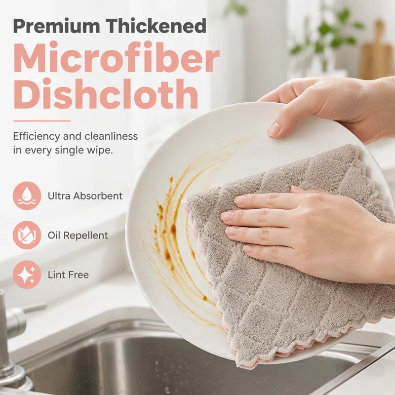 Double-Sided Microfibre Cleaning Cloth