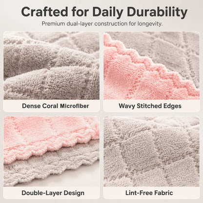 Double-Sided Microfibre Cleaning Cloth