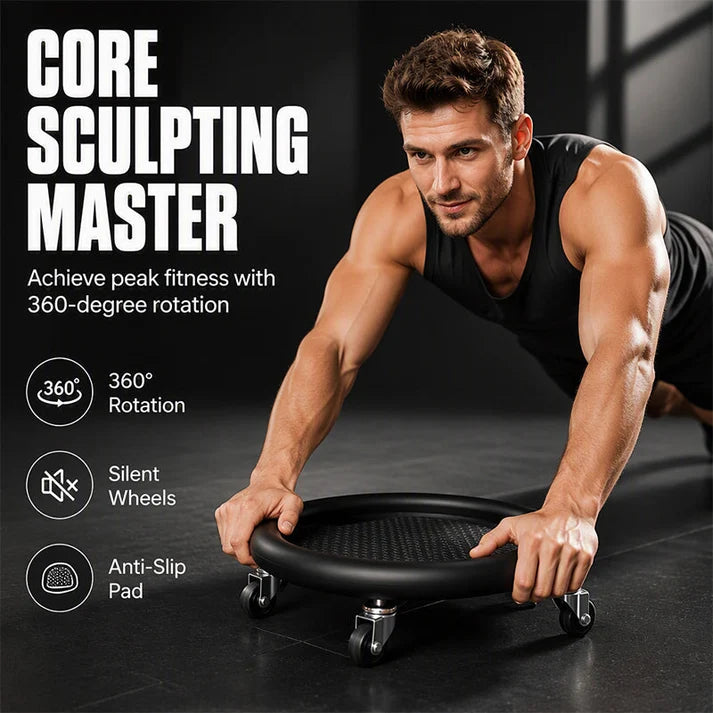 Abdominal Roller Disc with Knee Pad