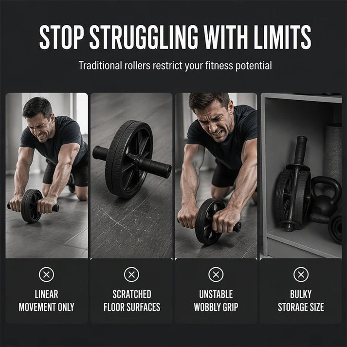 Abdominal Roller Disc with Knee Pad