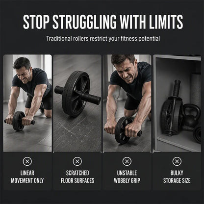Abdominal Roller Disc with Knee Pad