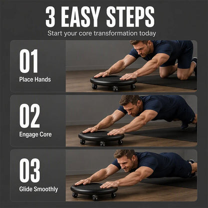 Abdominal Roller Disc with Knee Pad