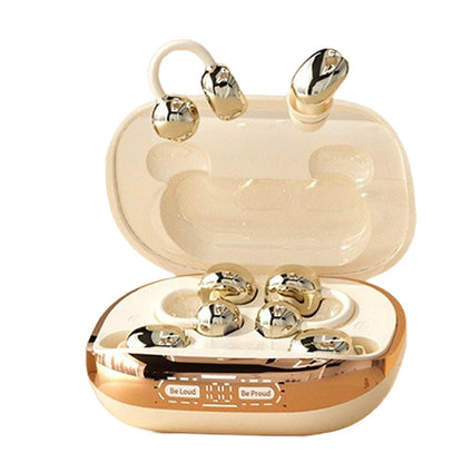 Bluetooth 6.0 Clip-On Wireless Earbuds