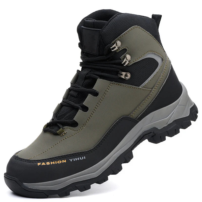 Men's Rugged Steel-Toe Work Boots