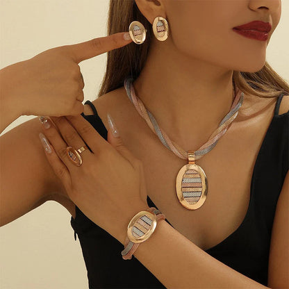 Women's Elegant Rhinestone Jewellery Set