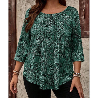 Women's Paisley Print Relaxed Blouse