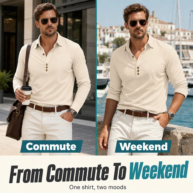 Men's Long-Sleeve Button-Up Shirt
