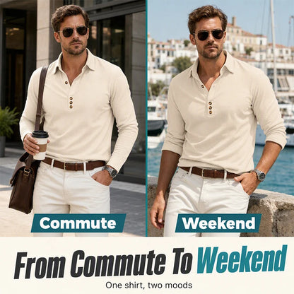 Men's Long-Sleeve Button-Up Shirt