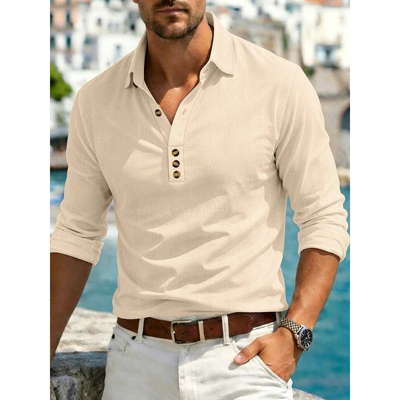 Men's Long-Sleeve Button-Up Shirt