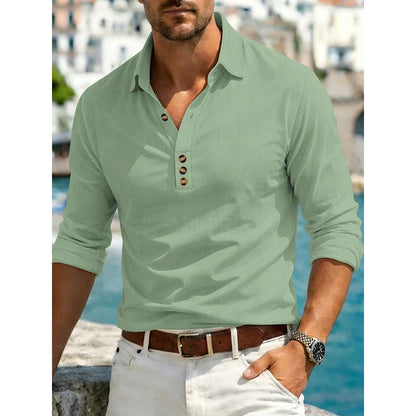 Men's Long-Sleeve Button-Up Shirt