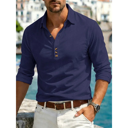 Men's Long-Sleeve Button-Up Shirt