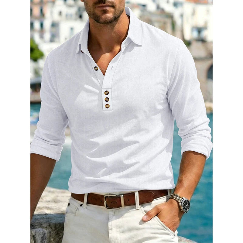 Men's Long-Sleeve Button-Up Shirt