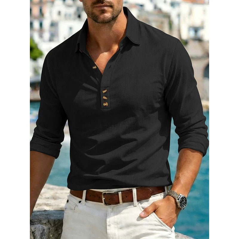Men's Long-Sleeve Button-Up Shirt