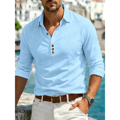 Men's Long-Sleeve Button-Up Shirt