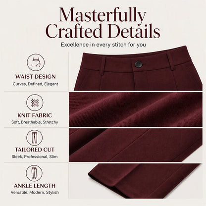Women's Button Detail Cropped Trousers
