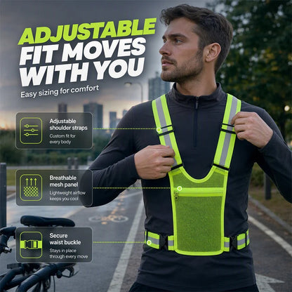 Adjustable High Visibility Reflective Vest