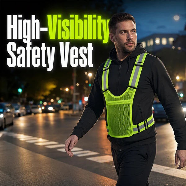 Adjustable High Visibility Reflective Vest