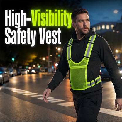 Adjustable High Visibility Reflective Vest