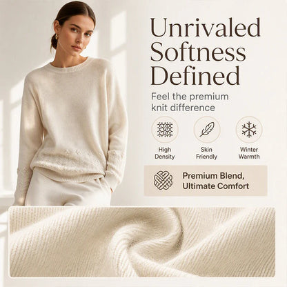 Women's Cable Knit Round Neck Jumper