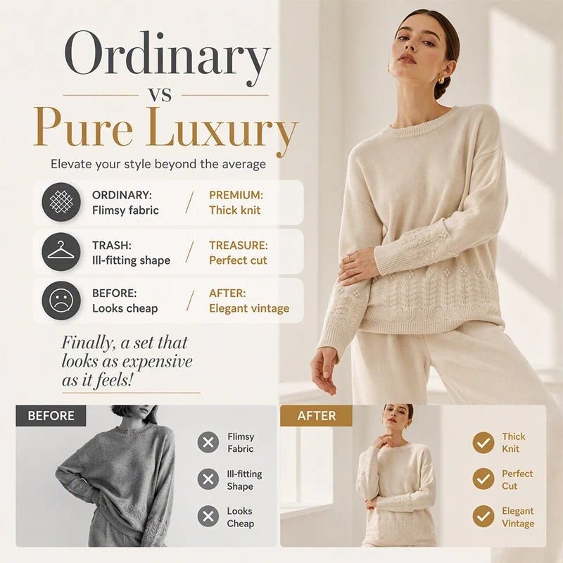 Women's Cable Knit Round Neck Jumper