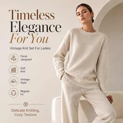 Women's Cable Knit Round Neck Jumper