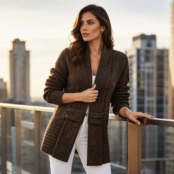 Women's Cross Front Knit Cardigan