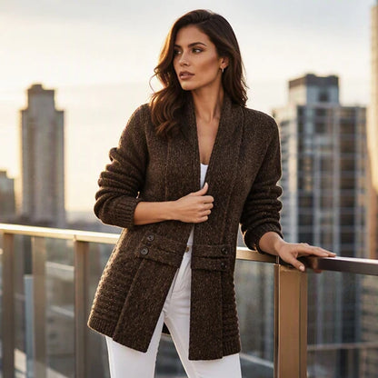 Women's Cross Front Knit Cardigan
