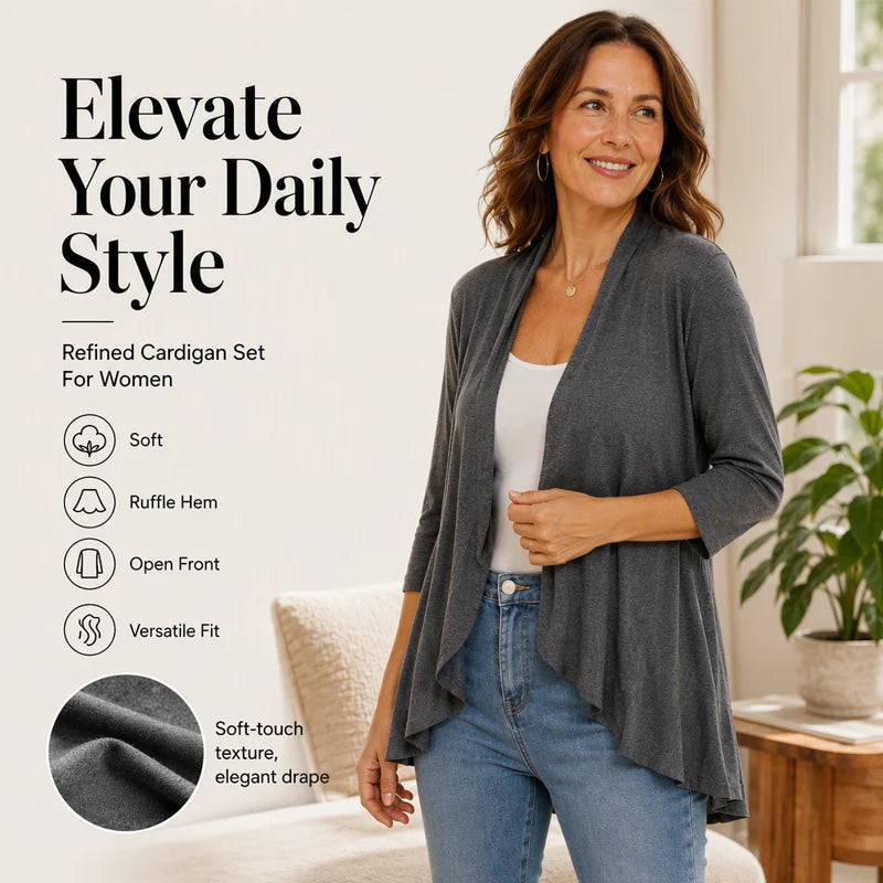 Women's Flowing Open Front Cardigan