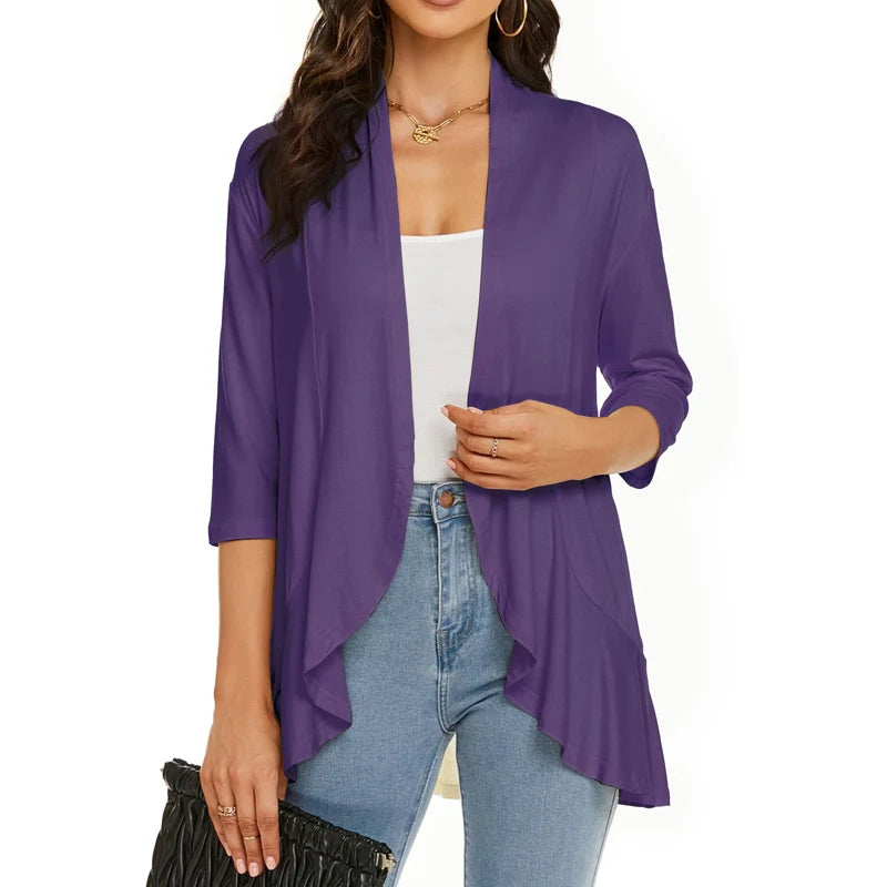 Women's Flowing Open Front Cardigan
