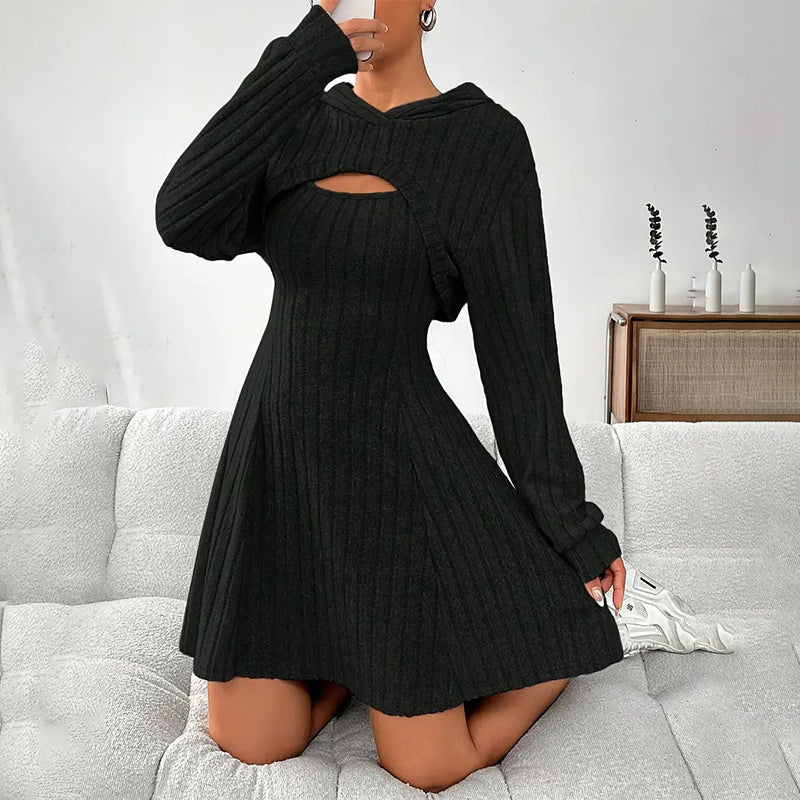 Women's Ribbed Knit Top & Trouser Set