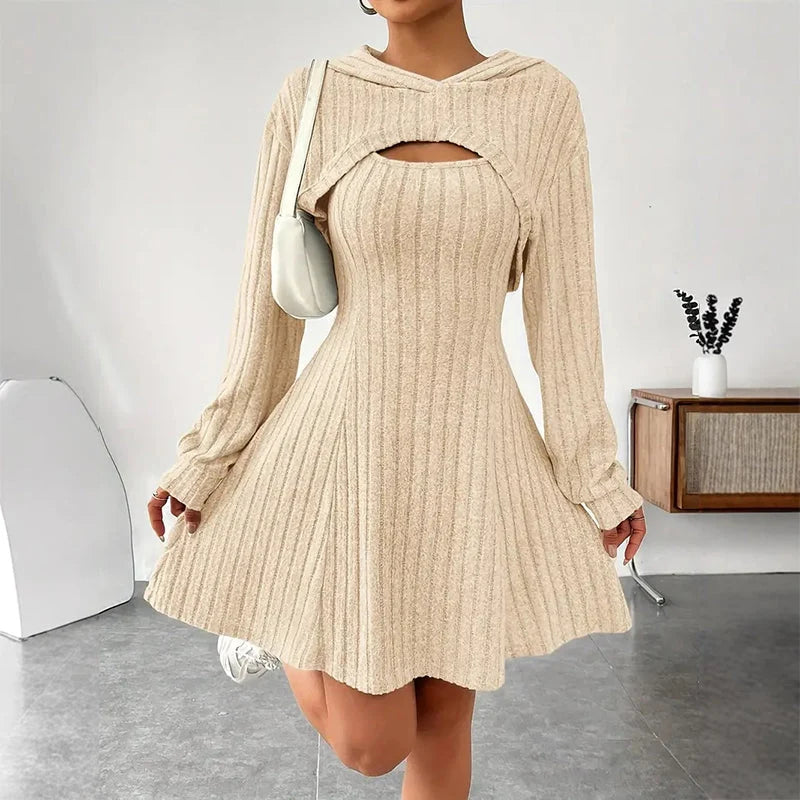 Women's Ribbed Knit Top & Trouser Set
