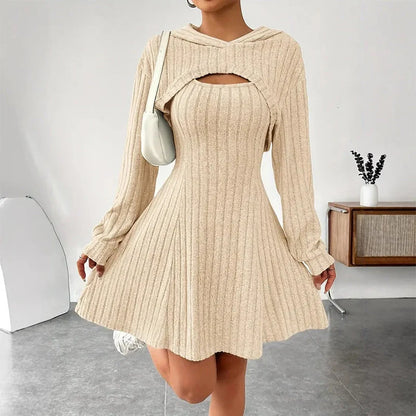 Women's Ribbed Knit Top & Trouser Set