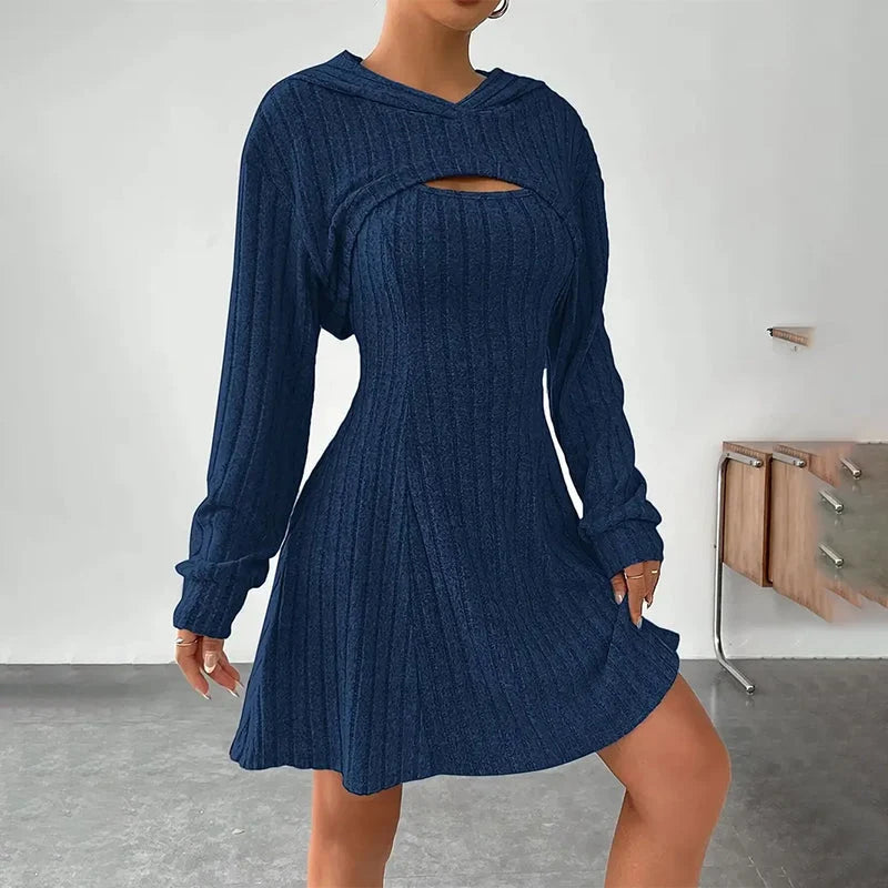 Women's Ribbed Knit Top & Trouser Set