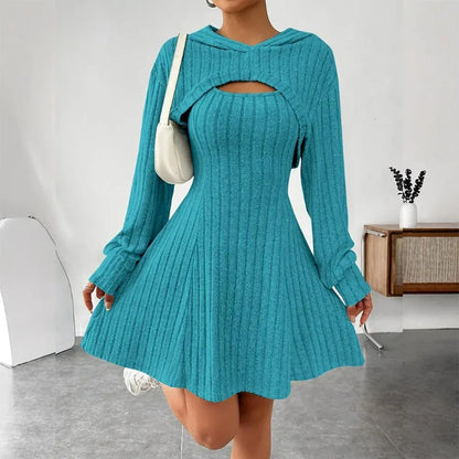 Women's Ribbed Knit Top & Trouser Set