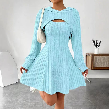 Women's Ribbed Knit Top & Trouser Set