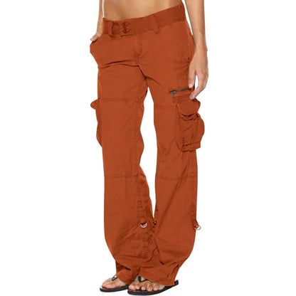 Women's Wide Leg Utility Cargo Trousers