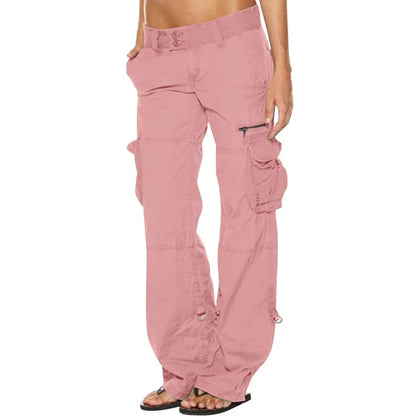 Women's Wide Leg Utility Cargo Trousers