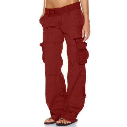 Women's Wide Leg Utility Cargo Trousers