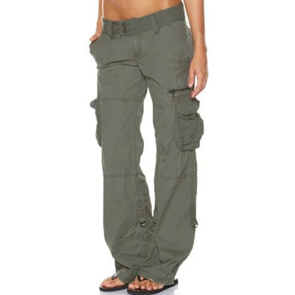 Women's Wide Leg Utility Cargo Trousers