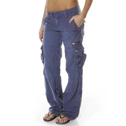 Women's Wide Leg Utility Cargo Trousers