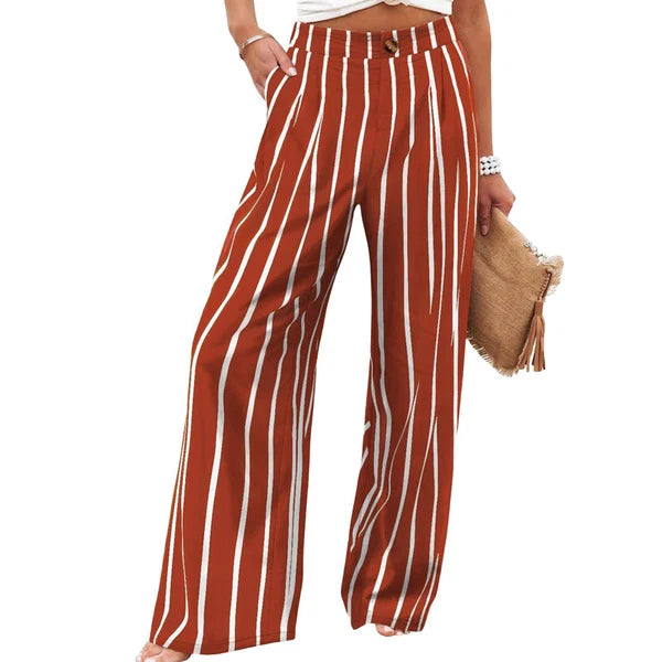 Women's High Waist Wide Leg Trousers