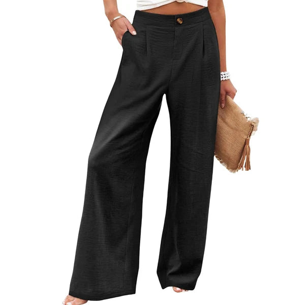 Women's High Waist Wide Leg Trousers