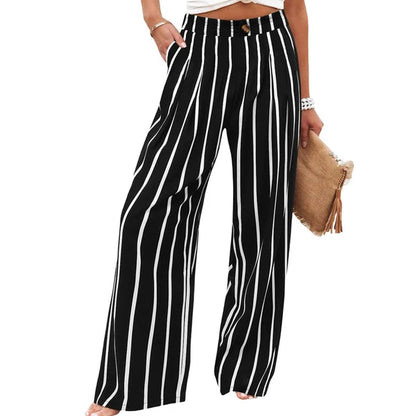 Women's High Waist Wide Leg Trousers