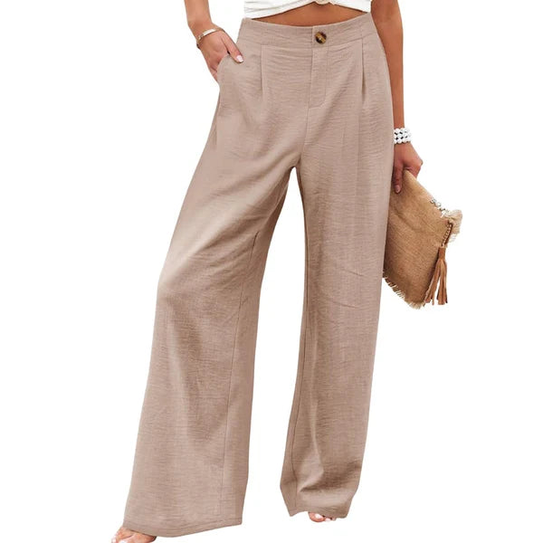 Women's High Waist Wide Leg Trousers