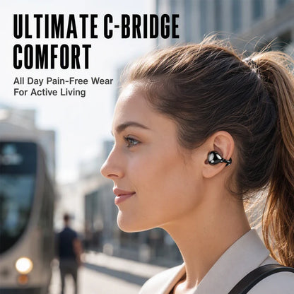 Open Ear Wireless Clip On Earbuds