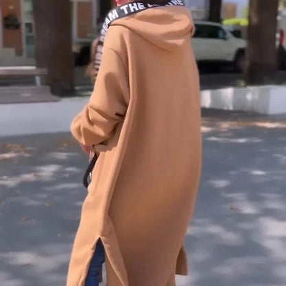 Women's Longline Zip Hooded Jacket