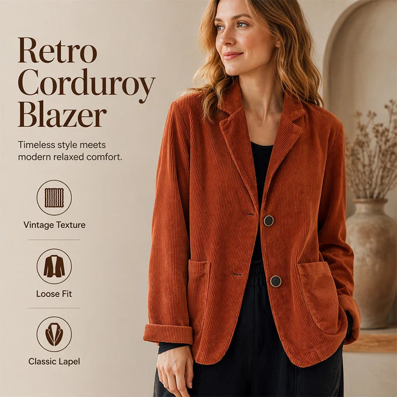 Women's Corduroy Button Front Jacket