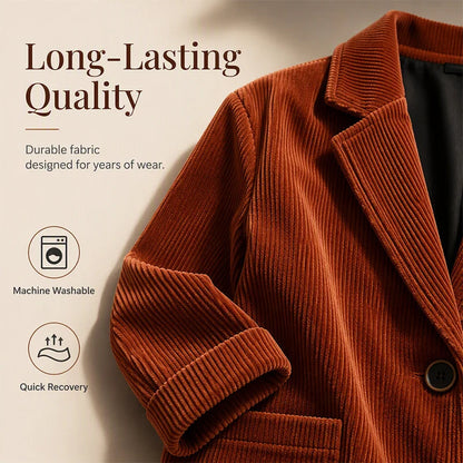 Women's Corduroy Button Front Jacket